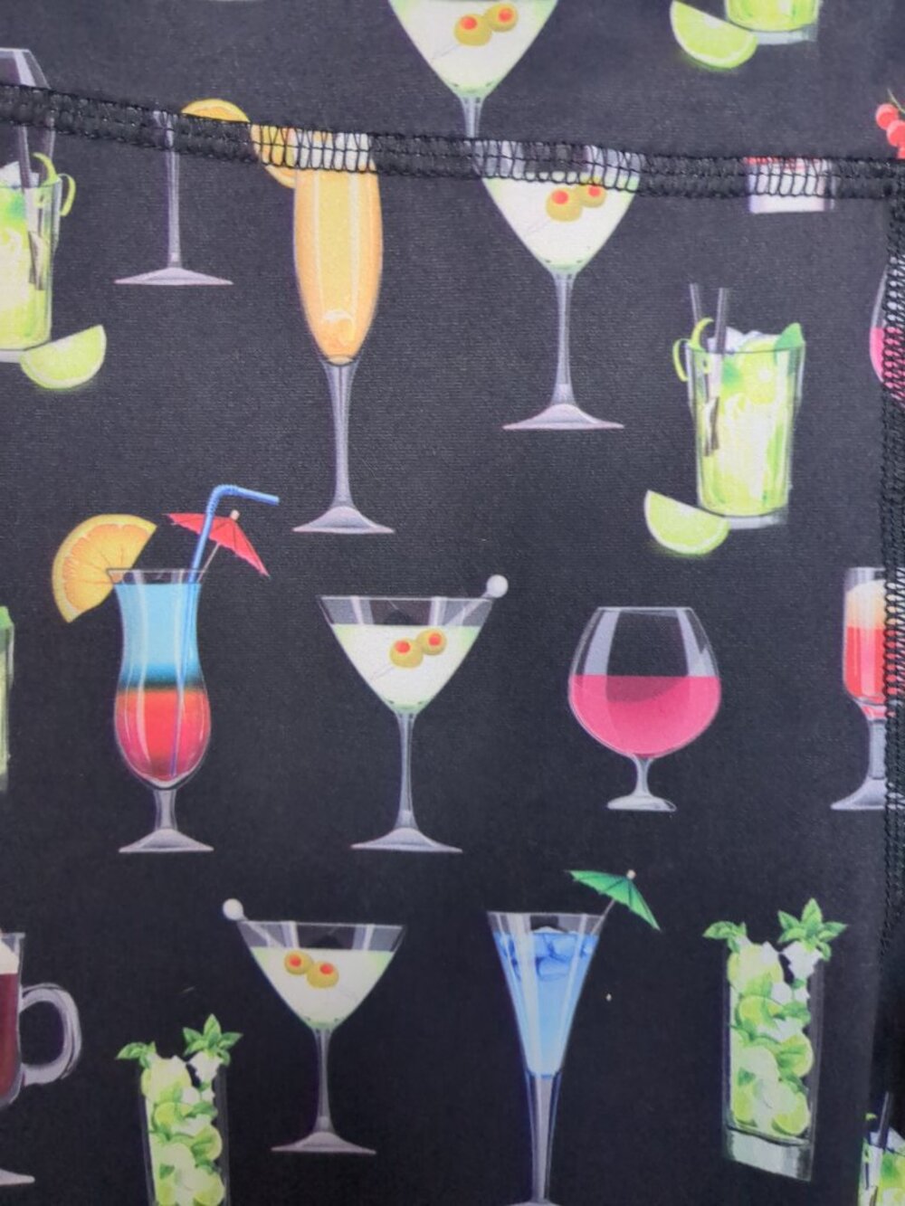 L Leggings Let's Have Some Cocktails - Picture 2 of 7